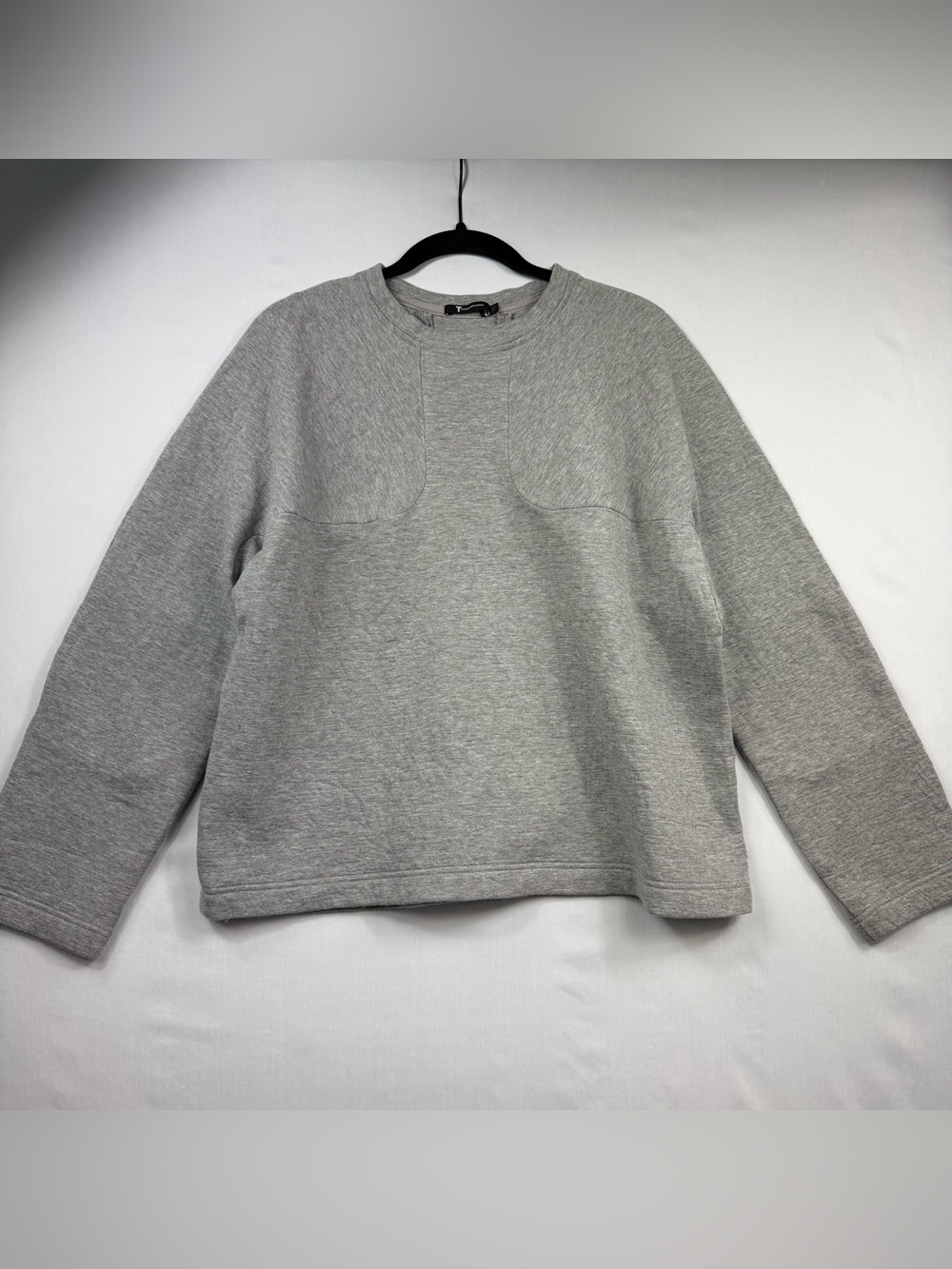 T By Alexander Wang Grey Paneled Crewneck Sweatshirt Women’s Size XL